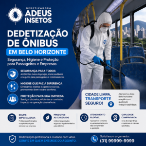 Dedetização de Ônibus em Belo Horizonte Segurança, Higiene e Proteção para Passageiros e Empresas