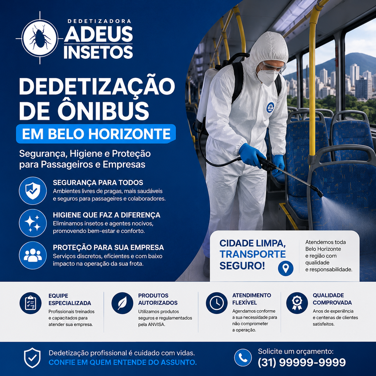 Dedetização de Ônibus em Belo Horizonte Segurança, Higiene e Proteção para Passageiros e Empresas